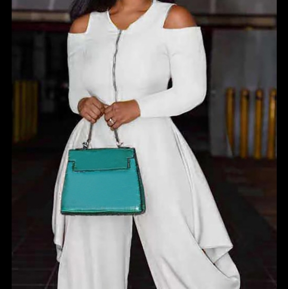 HAREM WHITE JUMPSUIT